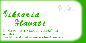 viktoria hlavati business card